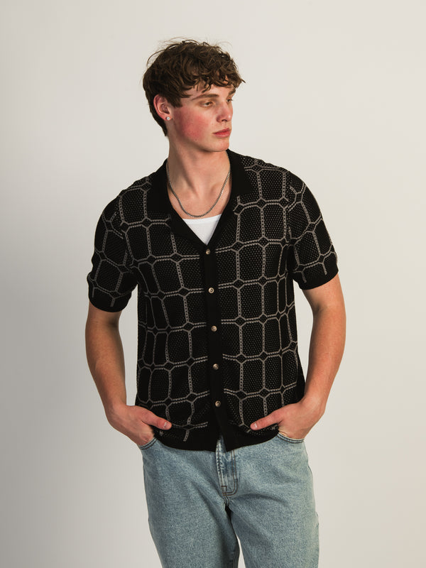 KOLBY KNIT SHIRT - BLACK