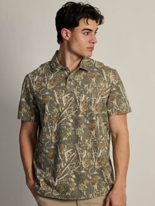 KOLBY KEEP COOL LIGHTWEIGHT POLO - CAMO