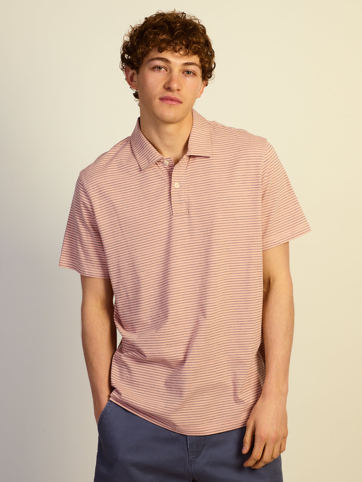 KOLBY KEEP COOL LIGHTWEIGHT POLO - SALMON