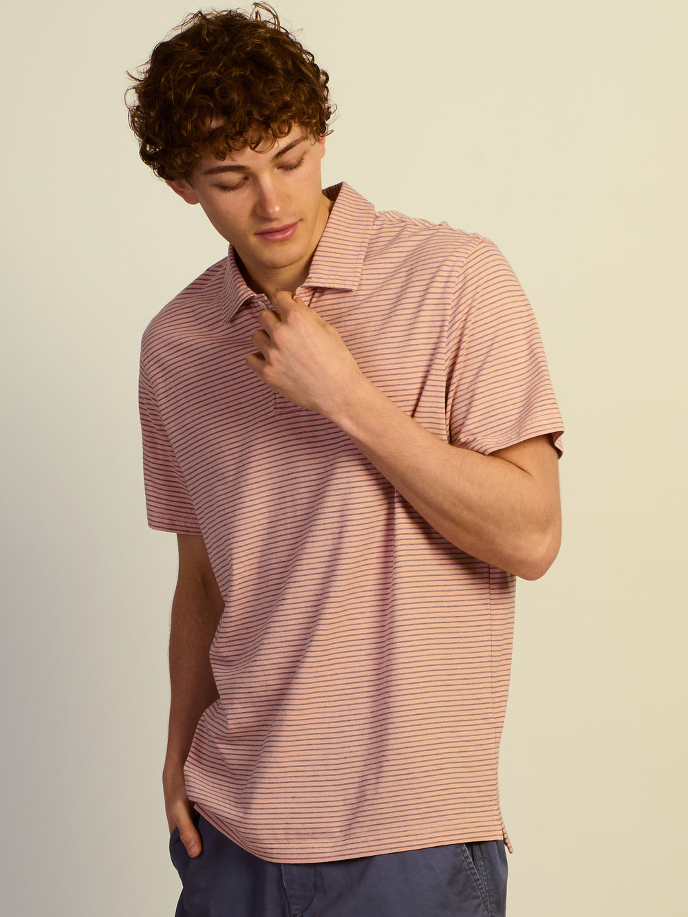 KOLBY KEEP COOL LIGHTWEIGHT POLO - SALMON
