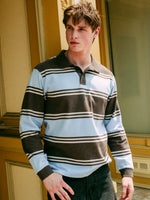 KOLBY LONG SLEEVE RUGBY SHIRT - SKY