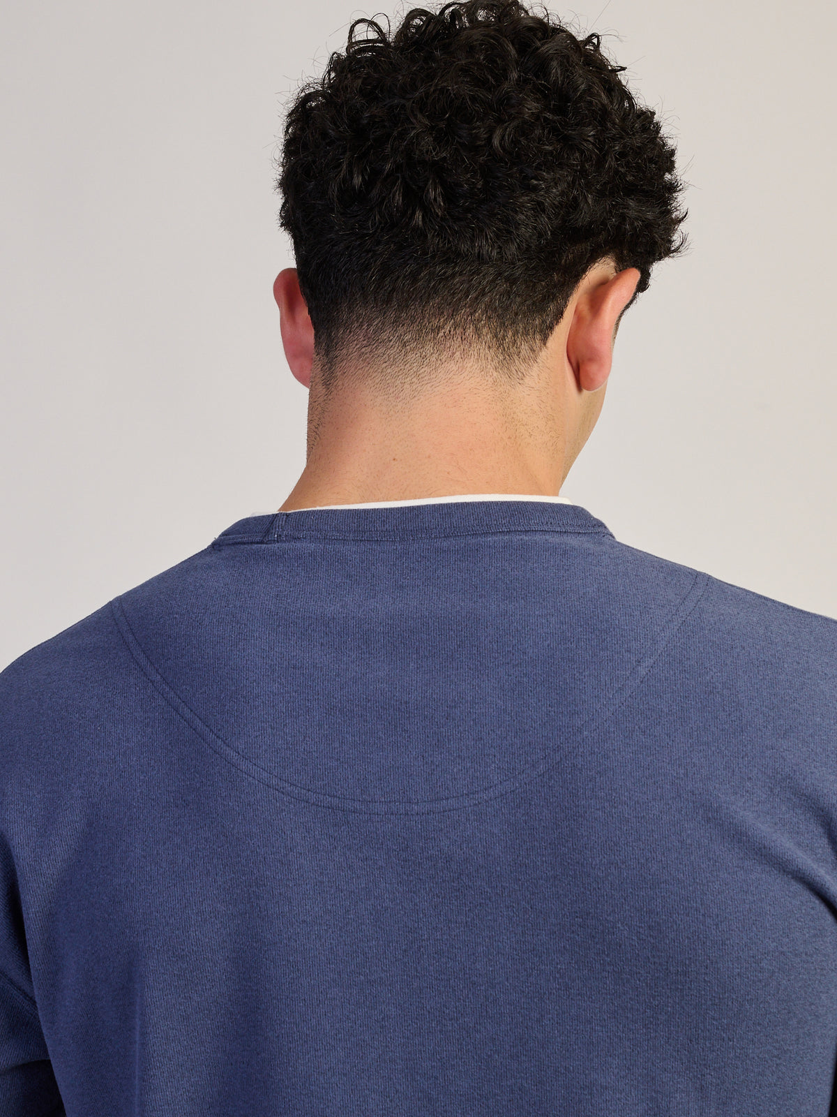 KOLBY LAYERED KNIT TEE - BLUE