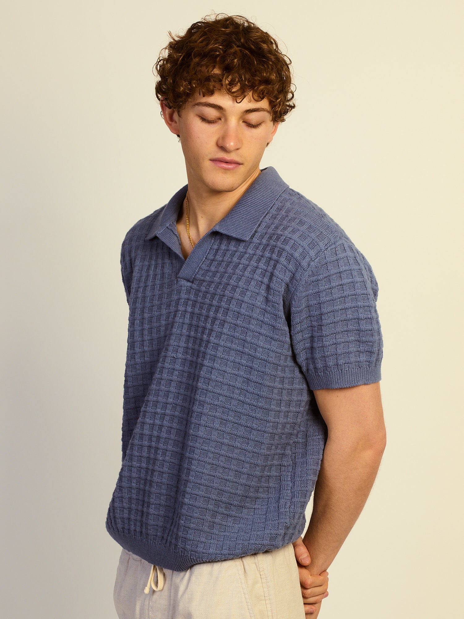 KOLBY RELAXED FIT KNIT POLO