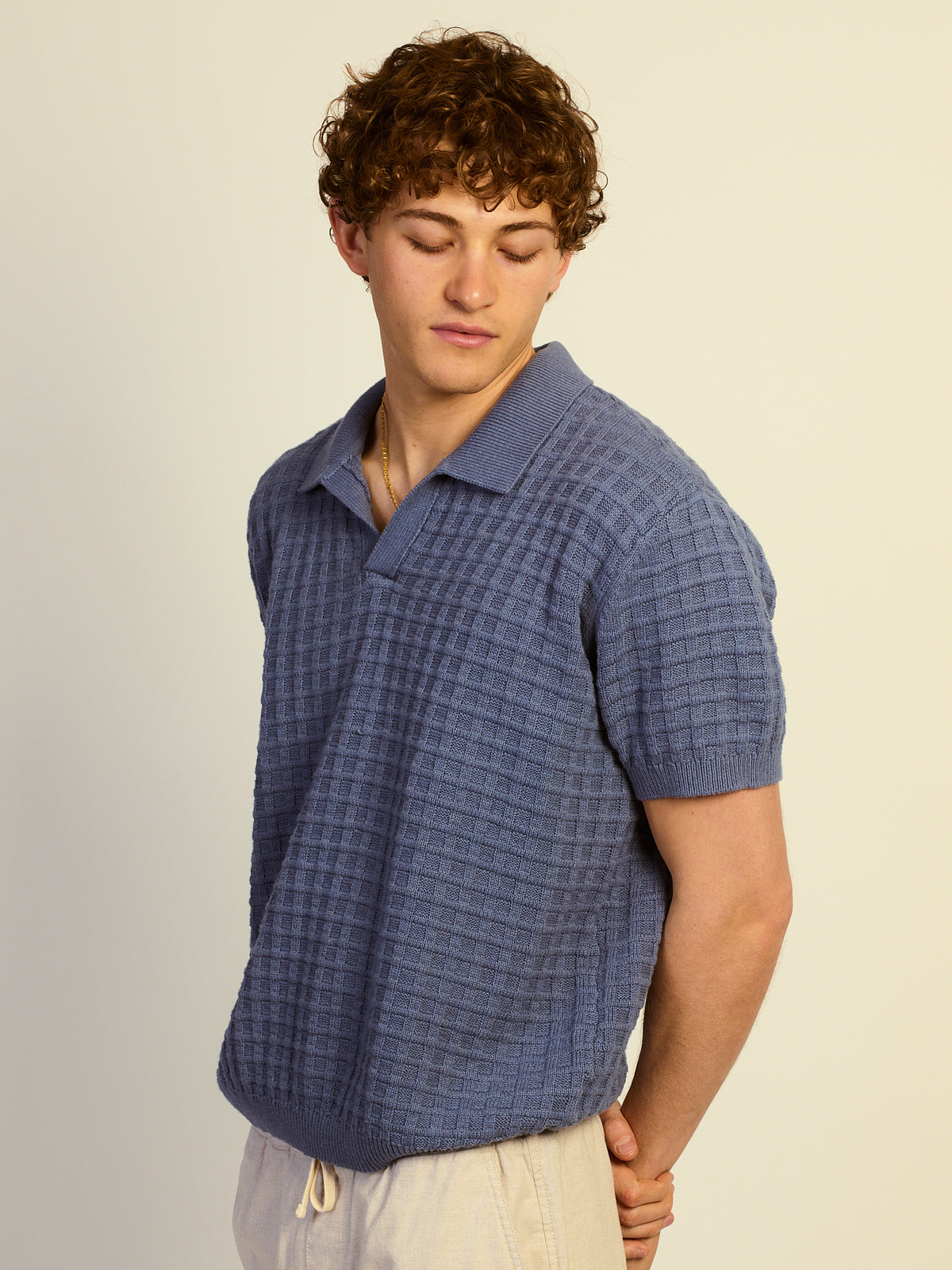 KOLBY RELAXED FIT KNIT POLO