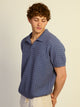 KOLBY KOLBY RELAXED FIT KNIT POLO - BLUE - Boathouse