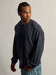 KOLBY KOLBY HEAVYWEIGHT LONG SLEEVE WAFFLE TEE - CARBON NAVY - Boathouse