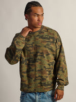 KOLBY T-SHIRT GAUFRÉ À MANCHES LONGUES LOURDES - CAMOUFLAGE