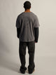 KOLBY KOLBY LONG SLEEVE WAFFLE FOOTBALL T-SHIRT - CHARCOAL - Boathouse