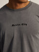 KOLBY KOLBY LONG SLEEVE WAFFLE FOOTBALL T-SHIRT - CHARCOAL - Boathouse