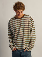 T-shirt à manches longues KOLBY ESSENTIAL BAGGY - RAYURE MARRON