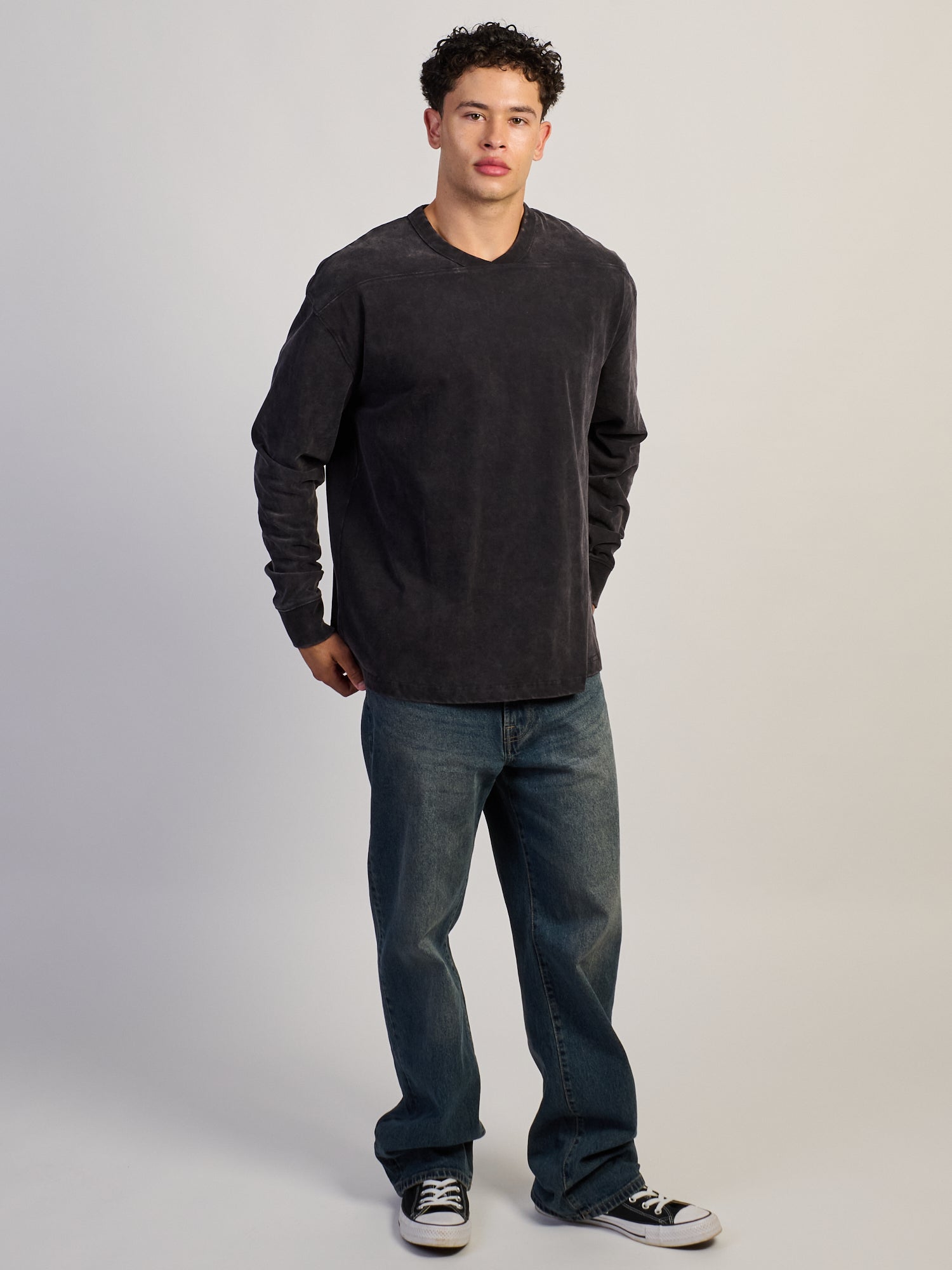 LONG SLEEVE HEAVYWEIGHT FOOTBALL TEE