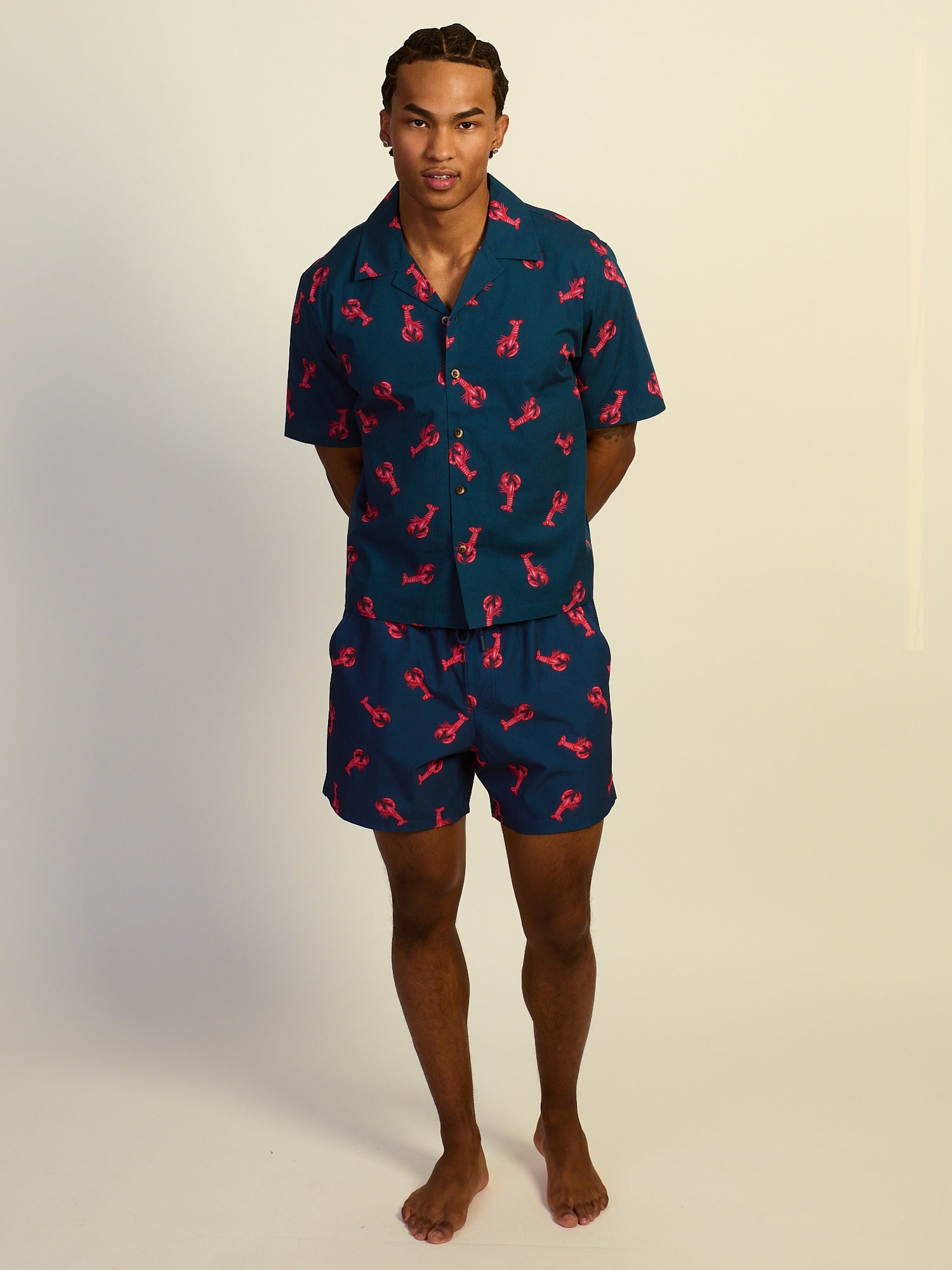 KOLBY LOBSTER SC WOVEN SHIRT - NAVY