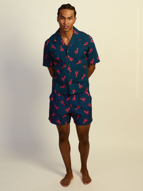 KOLBY SWIM LOBSTER SC WOVEN SHIRT - NAVY