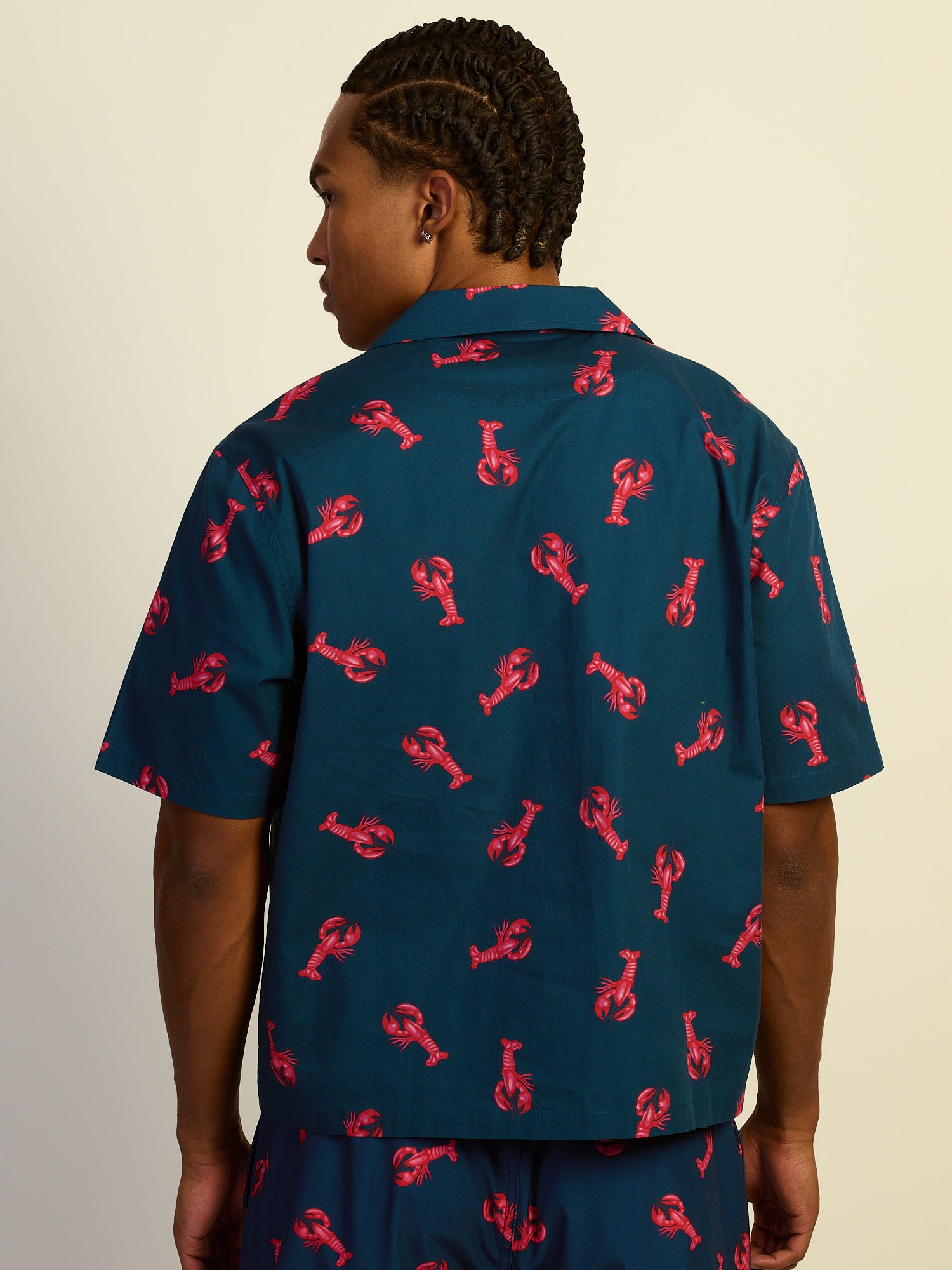 KOLBY LOBSTER SC WOVEN SHIRT - NAVY