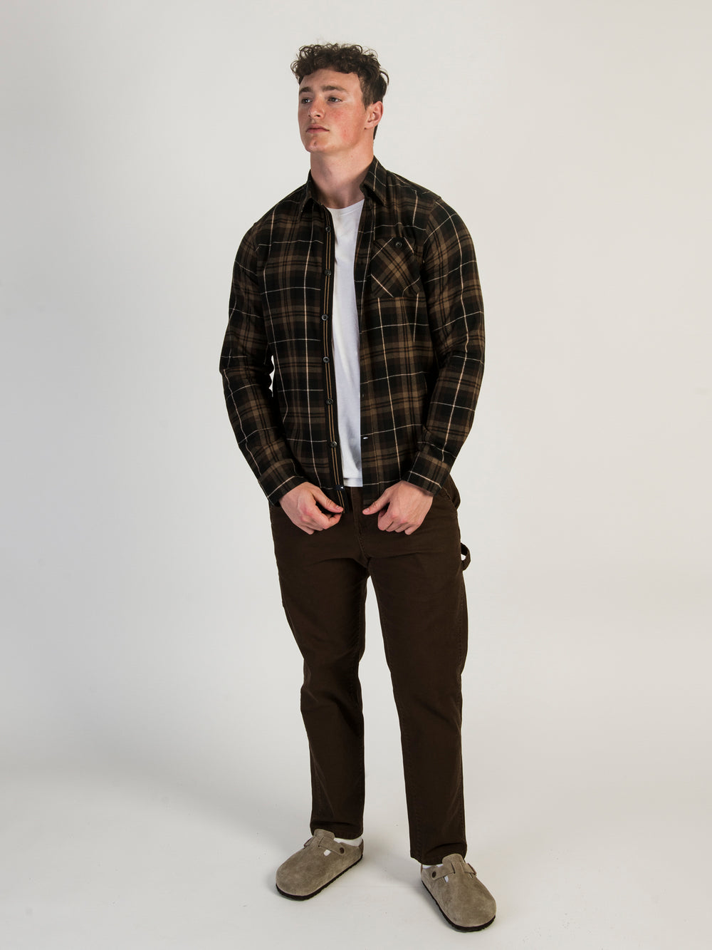 KOLBY CLASSIC PLAID BUTTON UP