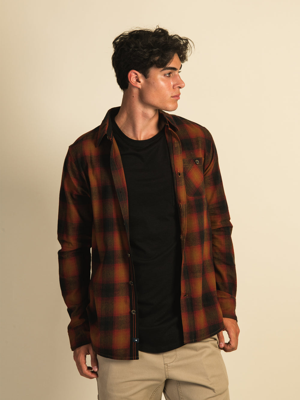 KOLBY CLASSIC PLAID BUTTON UP