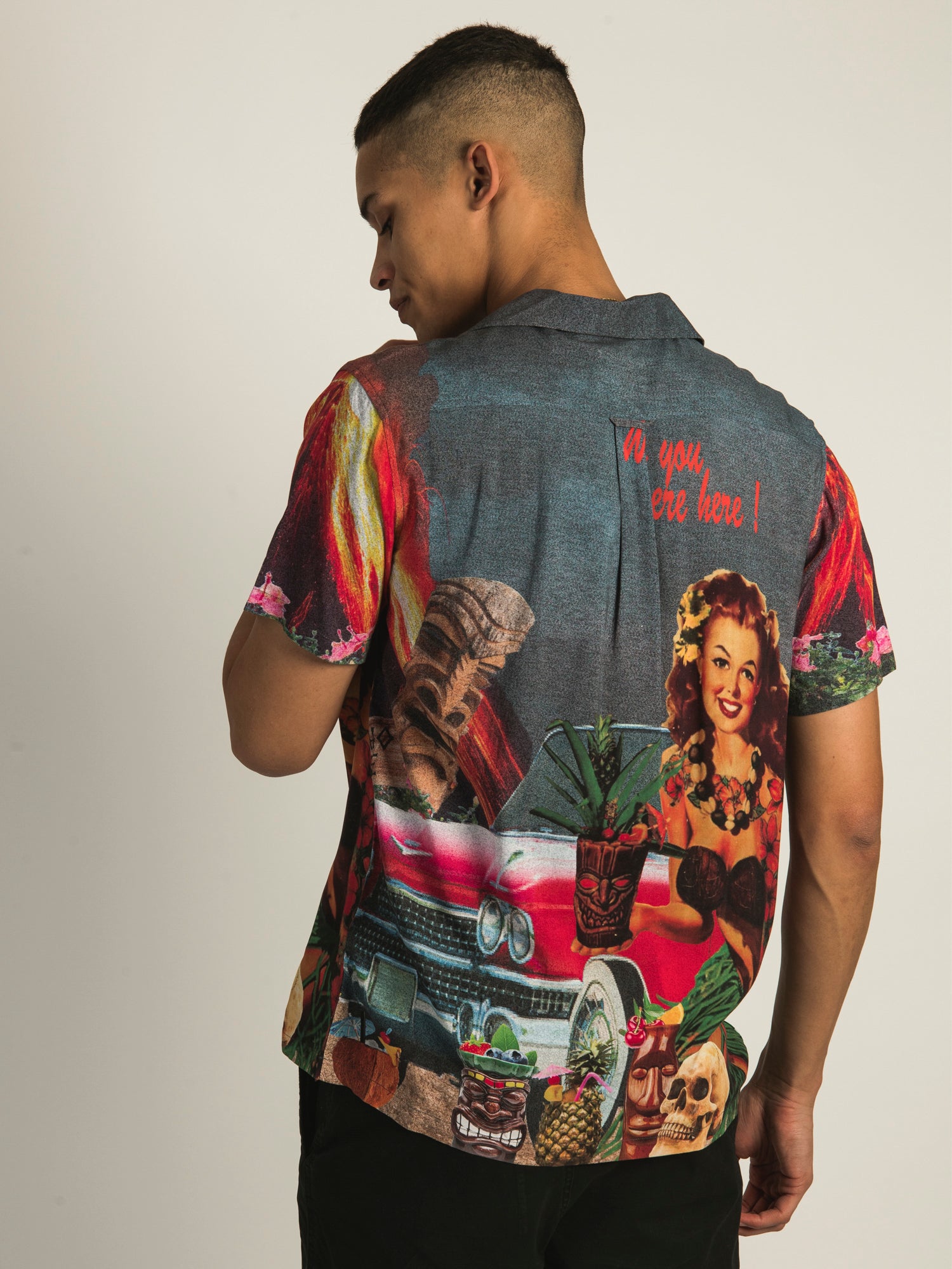 KOLBY RAYON PRINTED SHIRT - CLEARANCE
