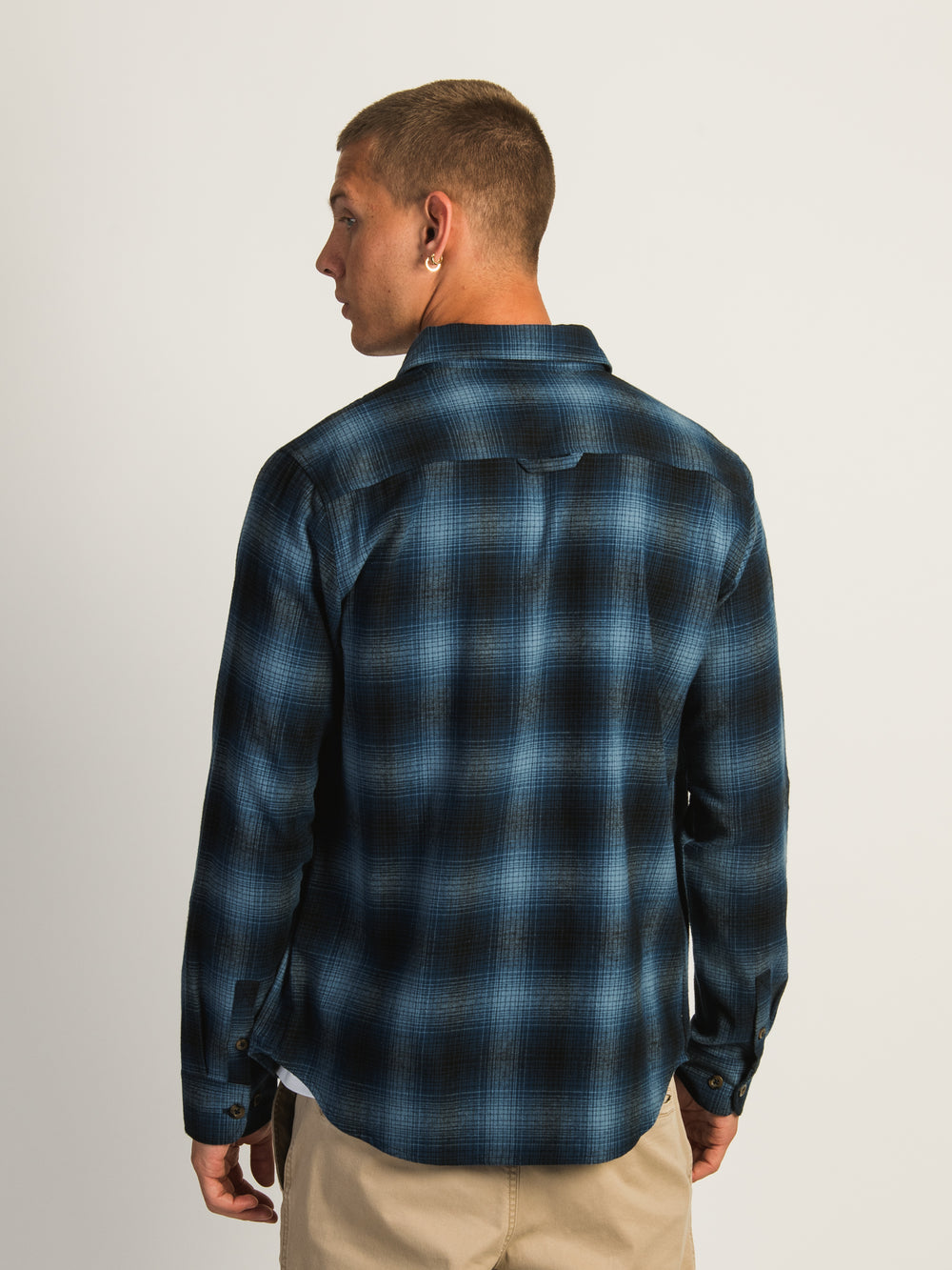 CHEMISE BOUTONNÉE KOLBY CLASSIQUE PLAID - BLEU