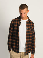 KOLBY CLASSIC BUTTON UP PLAID - RUST