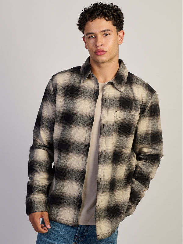 KOLBY 90s FLANNEL - BLACK