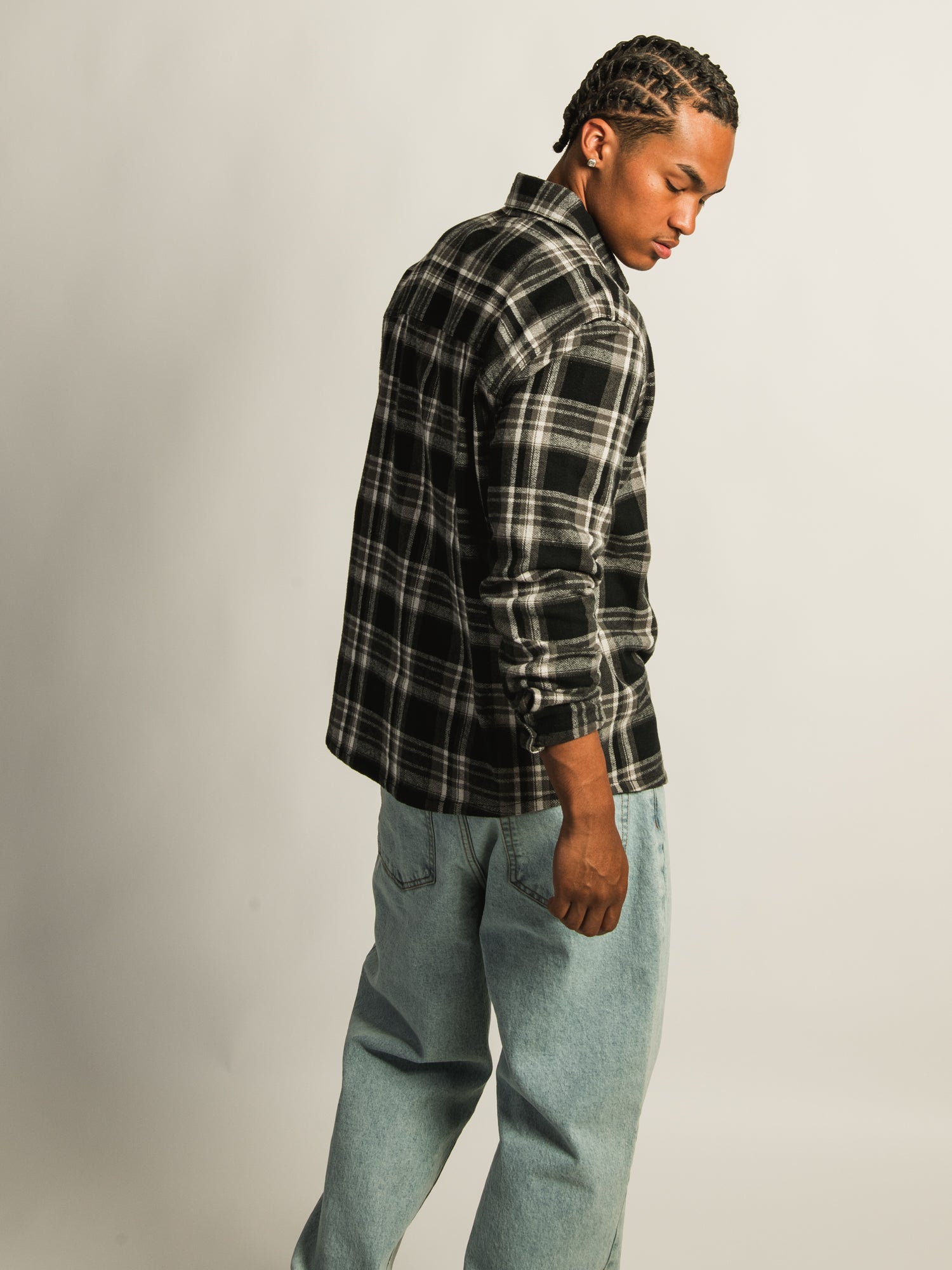 KOLBY 90S FLANNEL - BLACK