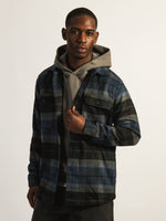 KOLBY PLAID OVERSHIRT - BLUE