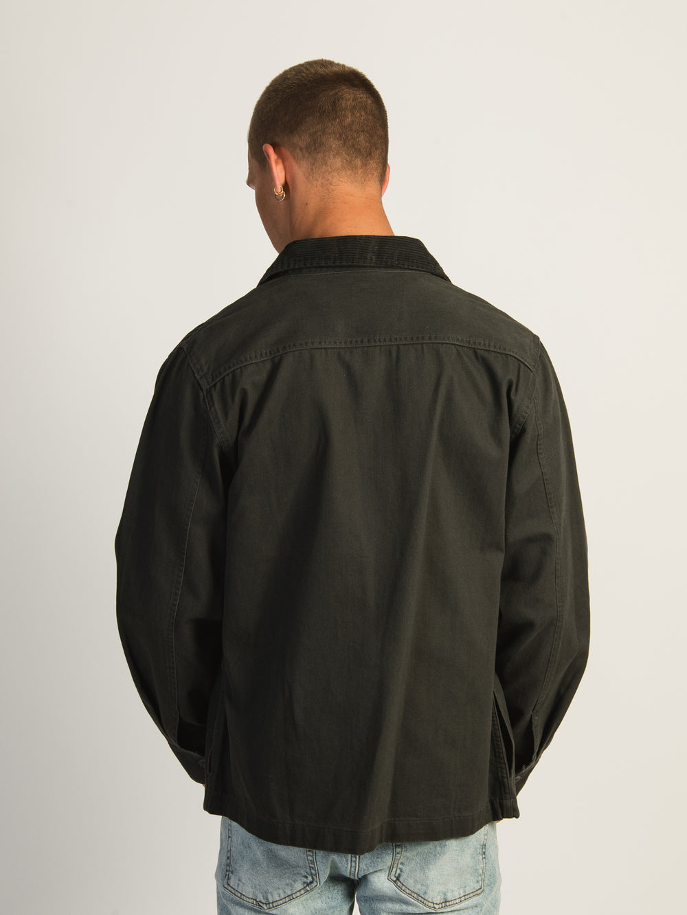 KOLBY TWILL UTILITY JACKET - BLACK