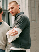 KOLBY BOXY PLAID SHIRT - BLACK