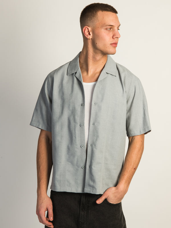 KOLBY BOXY FIT SHIRT - BLUE