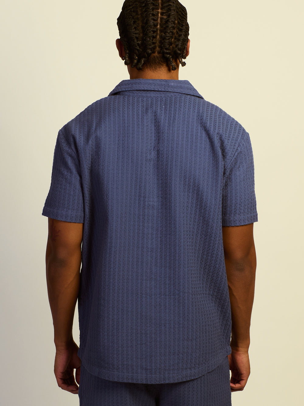KOLBY RELAXED FIT WOVEN SHIRT - BLUE