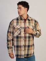 KOLBY WORKWEAR OVERSHIRT - TAUPE