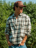 KOLBY SHORT CUT FLANNEL - CREAM