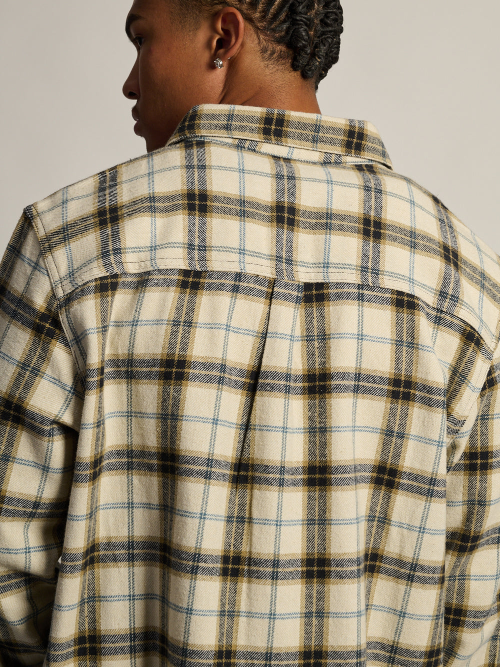 KOLBY SHORT CUT FLANNEL - CREAM