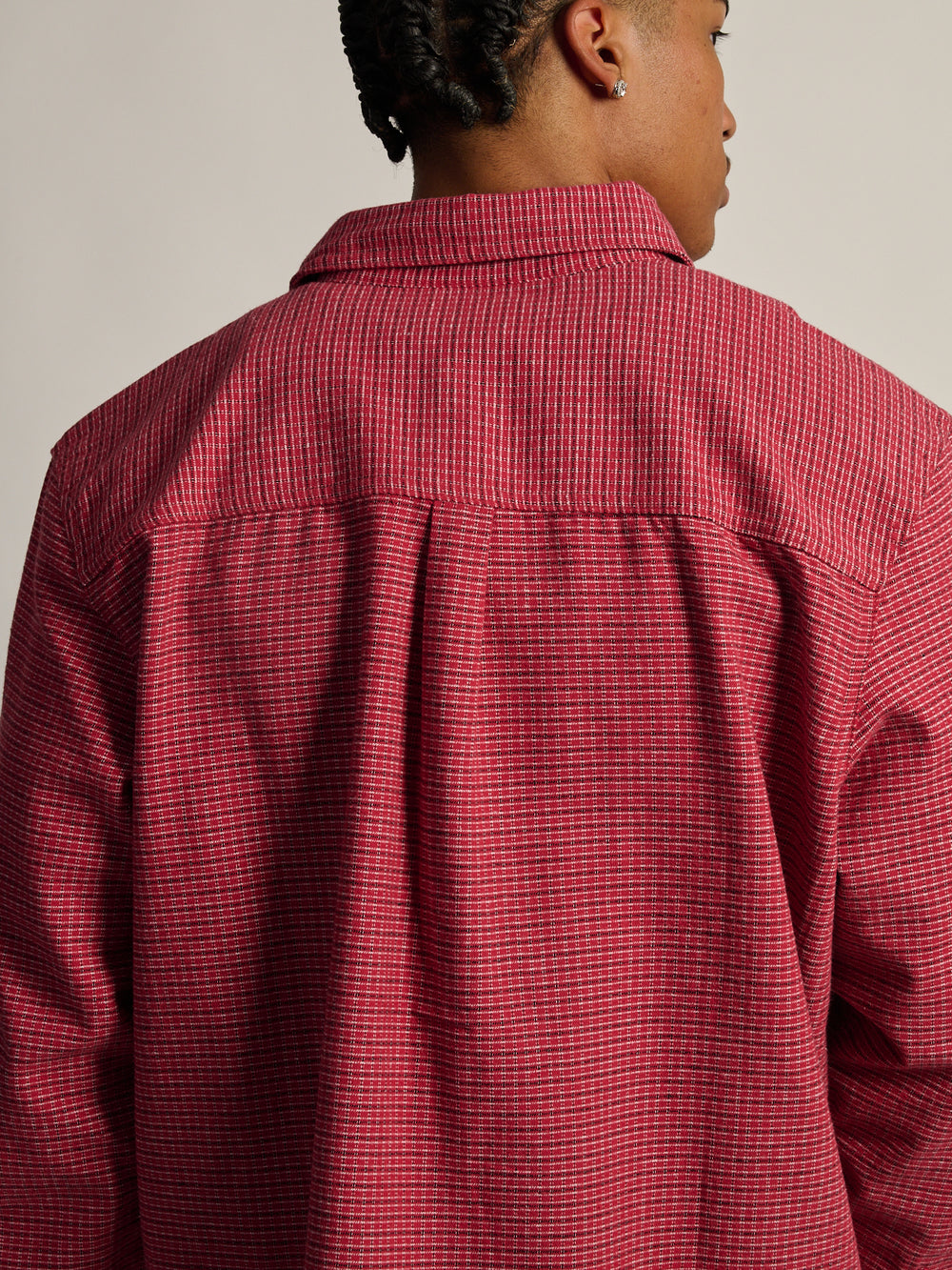 FLANELLE COUPE COURTE KOLBY - ROUGE