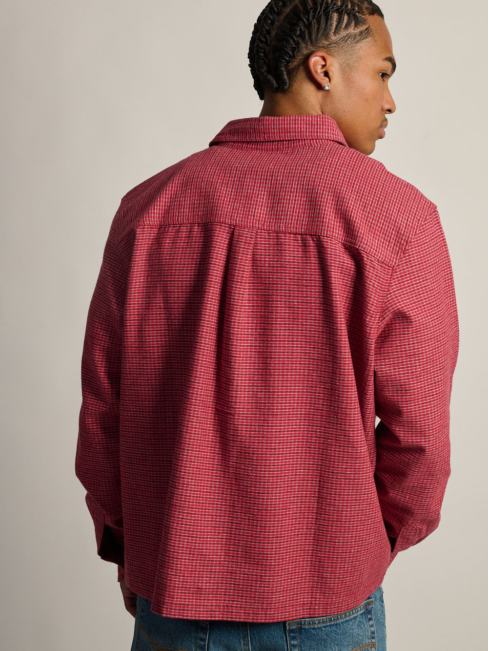 KOLBY SHORT CUT FLANNEL - RED