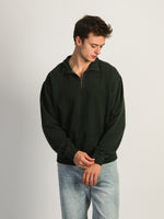 KOLBY PARKER VINTAGE WASH QUARTER ZIP - FOREST