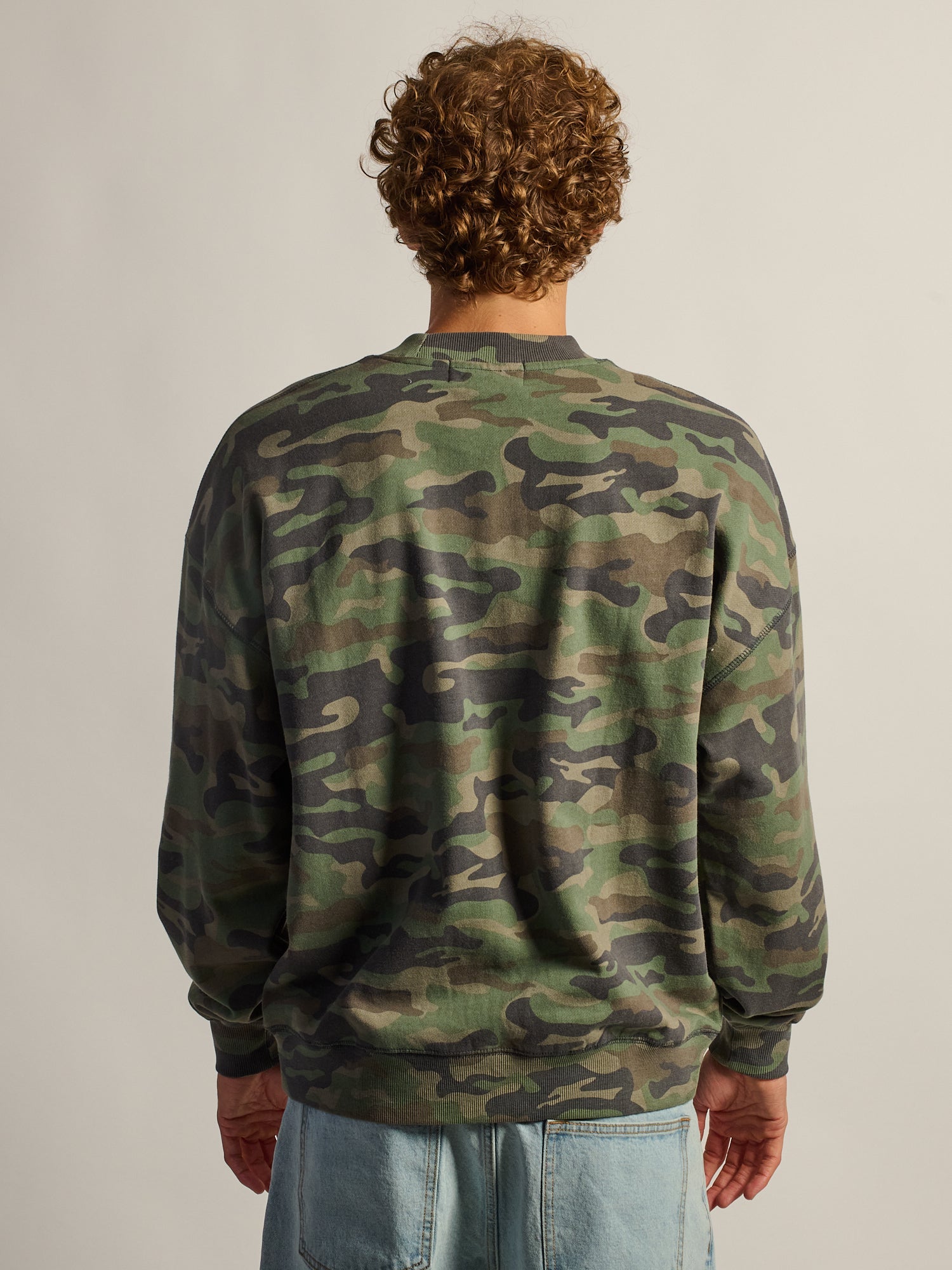 KOLBY RAGLAN CREW - CAMOUFLAGE