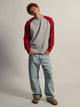 KOLBY KOLBY RAGLAN CREW HOODIE - RED - Boathouse