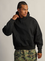 KOLBY SWEAT À CAPUCHE COUPE COUPE LOURDE - NOIR