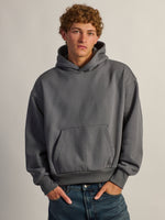 KOLBY SHORT CUT HEAVYWEIGHT SWEAT À CAPUCHE - CHARBON