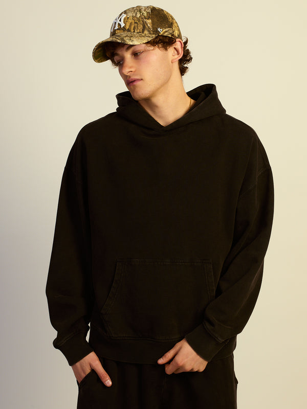 KOLBY RELAXED FIT HOODIE - BLACK