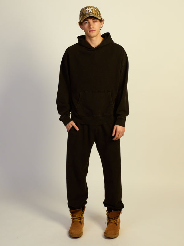 KOLBY RELAXED FIT HOODIE - BLACK