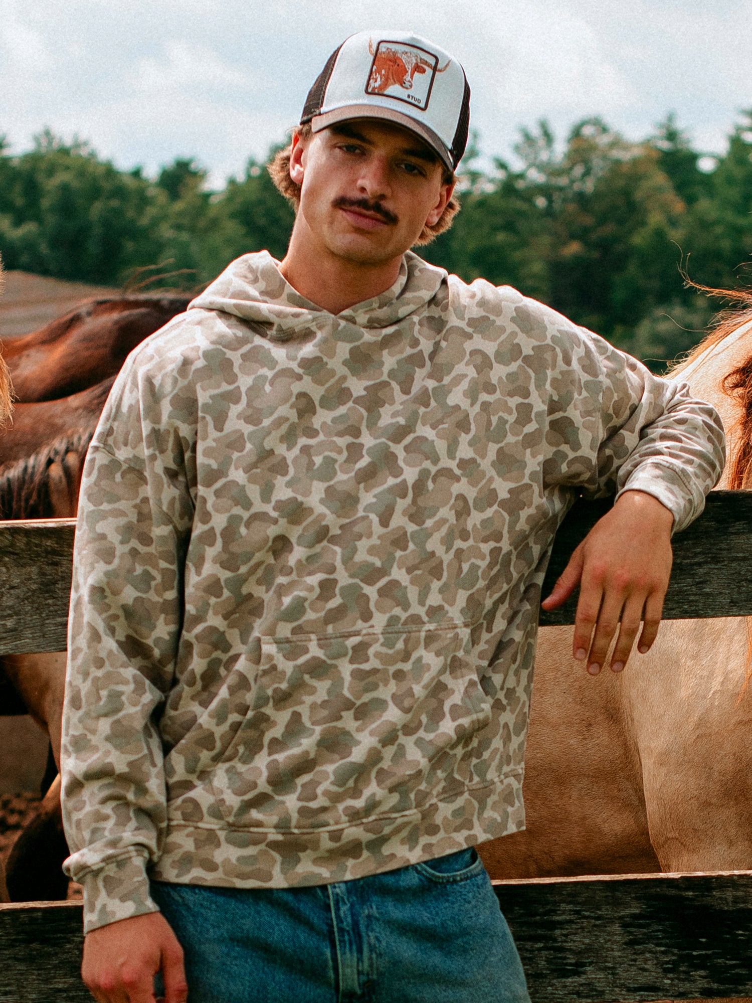 KOLBY RELAXED FIT HOODIE - CAMOUFLAGE
