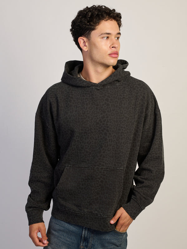 KOLBY RELAXED FIT HOODIE - LEOPARD