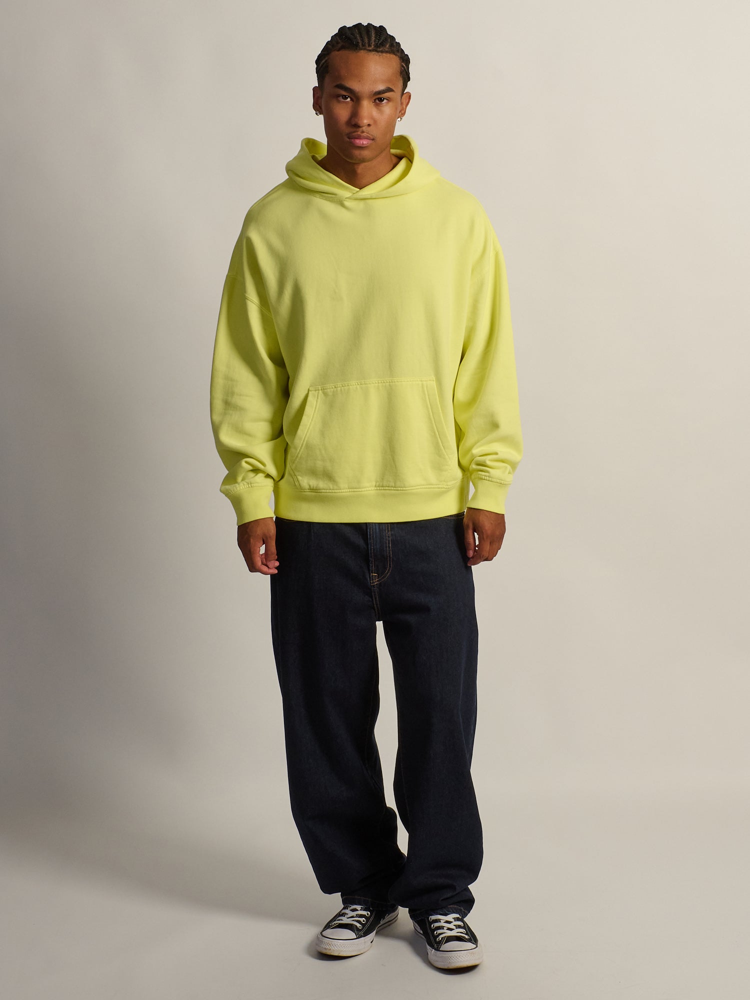 KOLBY RELAXED FIT HOODIE - YELLOW