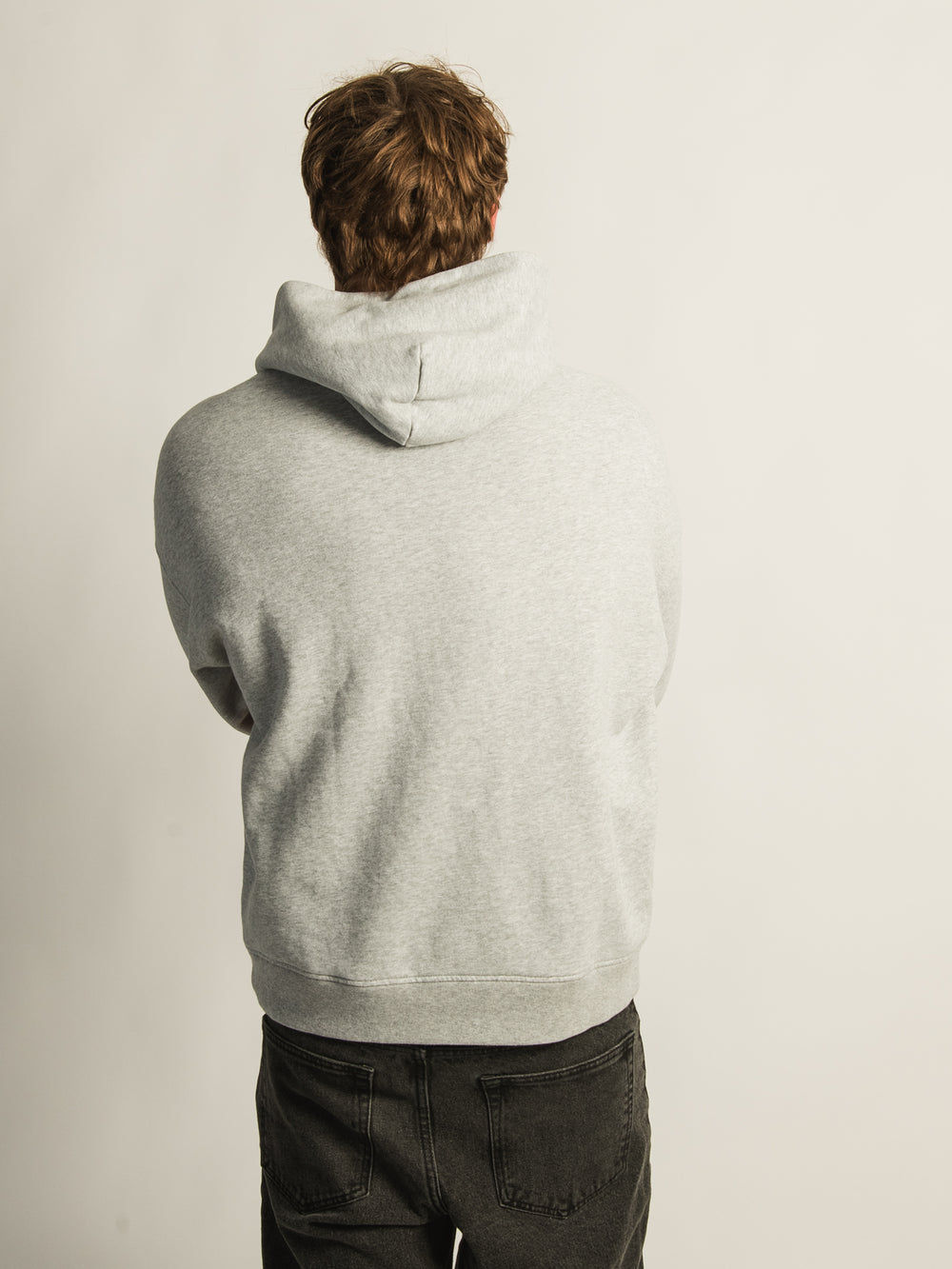 KOLBY RELAXED FIT HOODIE - HEATHER GREY