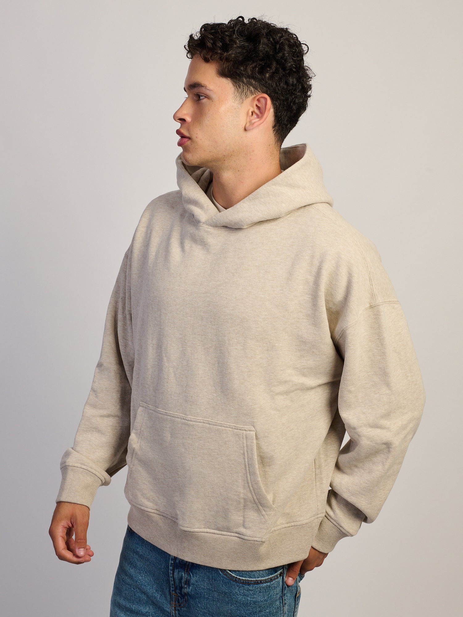 KOLBY RELAXED FIT HOODIE - OATMEAL