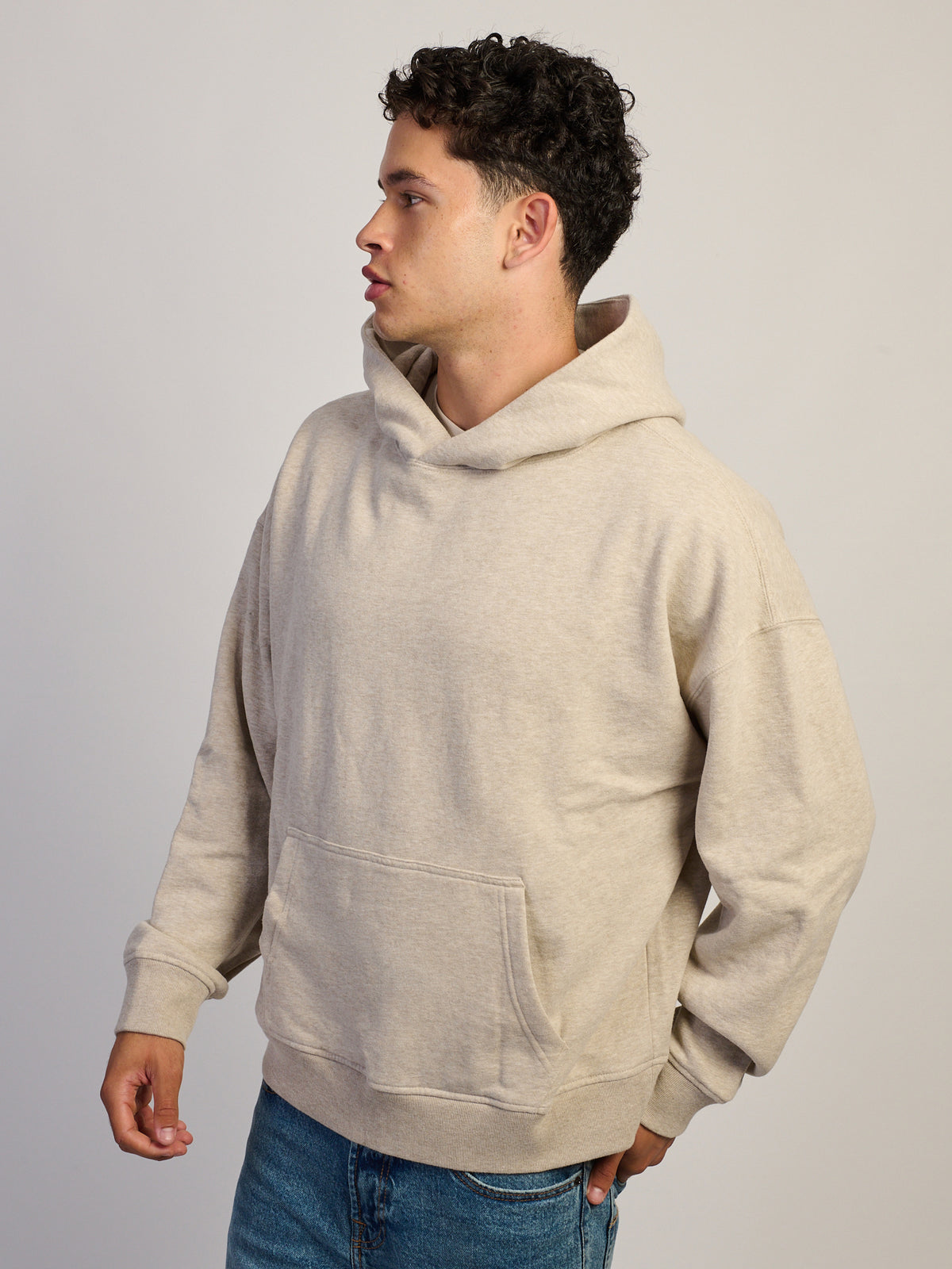 KOLBY RELAXED FIT HOODIE - OATMEAL