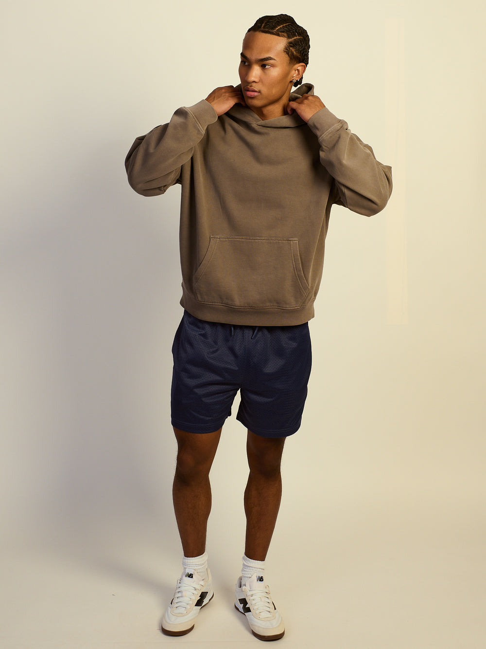 KOLBY RELAXED FIT HOODIE - IRON