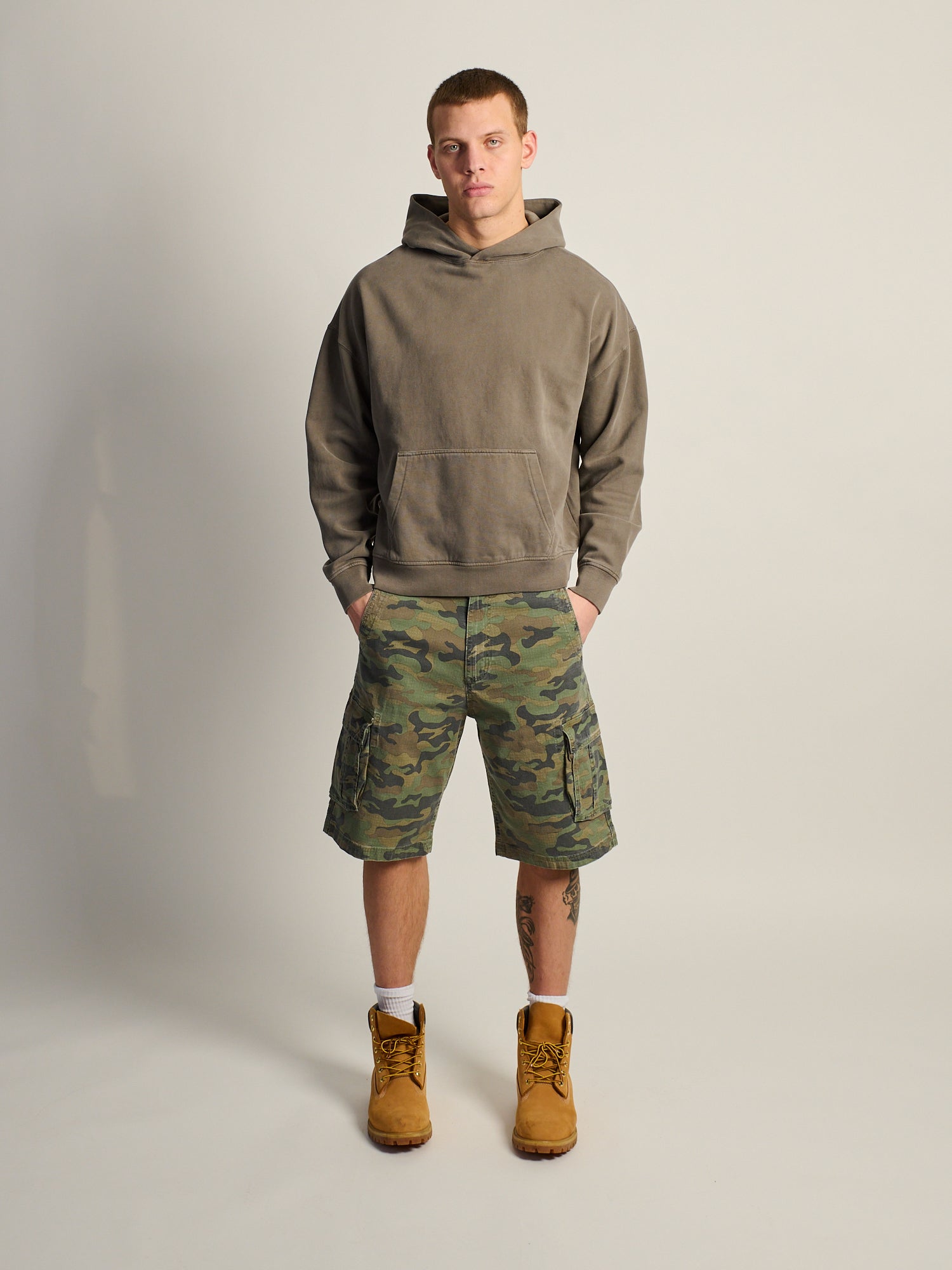 KOLBY RELAXED FIT HOODIE - IRON